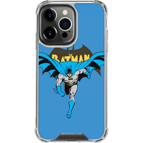 DC Comics Batman Vintage Action Pose iPhone 14 Pro Clear Case